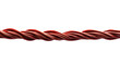 © Md nur - A close up shot of a red twisted cable against a black background in a horizontal orientation