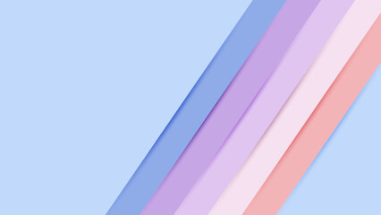 Aufkleber - Abstract pastel background with diagonal stripes and soft gradient for modern web design and templates. Light geometric wallpaper with layered diagonal lines in blue, pink, and purple tones