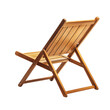 © Png Lace - Minimalist Fold Away Wooden Beach Chair Isolated on Transparent Background