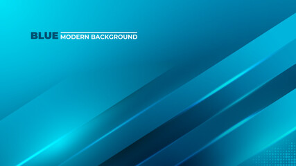 Poster - blue modern abstract background