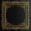 © Misra - Ornate gold frame on a dark background.