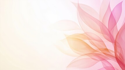 Poster - Soft Pastel Pink and Orange Leaf Background Creating a Dreamy and Ethereal Atmosphere for Design Projects