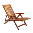 © Png Fuze - Contemporary Reclining Wooden Beach Chair Isolated on Transparent Background