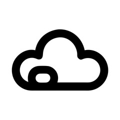 Poster - Cloud computing icon vector illustration download free cloud storage service symbol graphic design