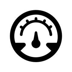 Poster - Speedometer gauge performance indicator dashboard measurement vector graphic illustration