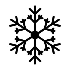 Poster - Snowflake vector illustration, winter snow crystal icon, christmas holiday season design element