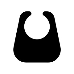 Poster - Baby bib vector illustration for feeding time infant bibs and drool protection apparel accessory design