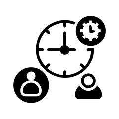 Poster - Time management productivity planning efficiency workflow schedule clock teamwork meeting