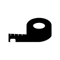 Poster - Measuring tape vector icon illustration for construction diy tailor and design projects use case tool