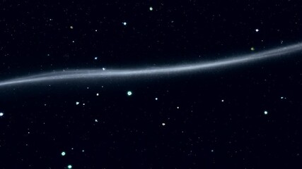 Wall Mural - ringed dust cloud swirling within deep dark blue starry cosmic universe background