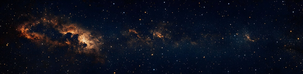 Wall Mural - majestic starry night sky with twinkling stars over a deep black canvas, cosmos, nocturnal