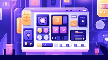 digital dashboard interface design.