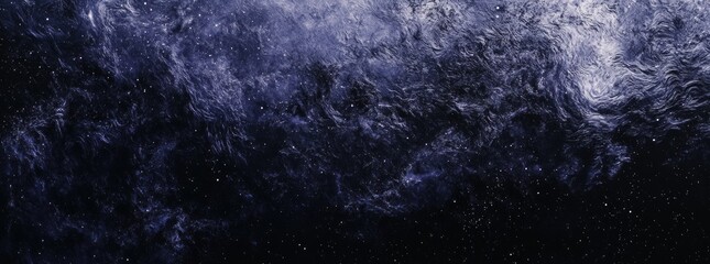 Wall Mural - Dark Blue And Black Cosmic Night Sky Abstract Background