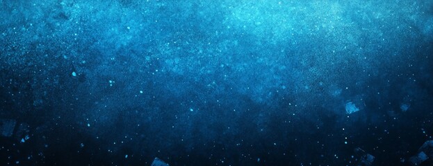 Wall Mural - Dark Blue Glitter Background with Bright Sparkles