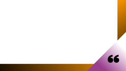 Poster - Quote graphic template for social media with golden and purple color scheme on transparent background