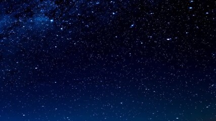 Wall Mural - vast expanse of a starry night sky, a galactic scene with millions of twinkling stars and a deep blu