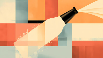 Wall Mural - creamy lotion bottle