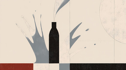 Wall Mural - creamy lotion bottle