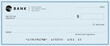 © bibin - Blank bank cheque template design. Bank check template