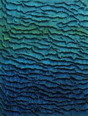 Poster - Abstract Textured Surface with Rich Layers in Shades of Blue and Green, Creating a Dynamic and Visual Depth for Modern Designs and Backgrounds