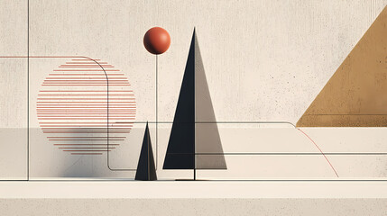 Wall Mural - minimal christmas tree