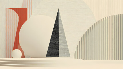 Wall Mural - minimal christmas tree