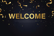 © Fauzi - welcome greeting card template design background