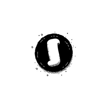 Textured abstract design with stylized letter 'S' against contrasting background