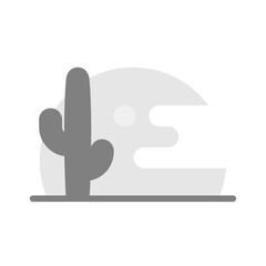 Poster - Empty state illustration with cactus, minimal page layout. for mobile apps or websites to show no content, no data, or empty screen situations. UI placeholders, onboarding screens, 404 pages