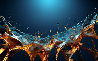Wall Mural - abstract blue background