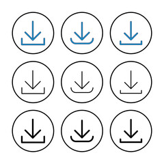 Aufkleber - Download icon vector. Download vector icon