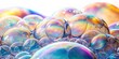 © imgstocker - Vibrant Iridescent Bubbles A Close-Up Macro Photograph