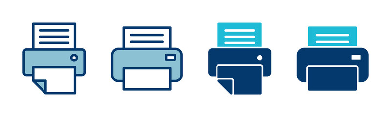 Fototapete - Printer icon vector isolated on white background. print icon. Fax vector icon.