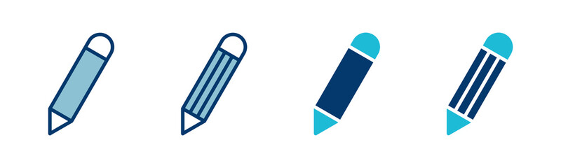 Poster - Pencil icon vector isolated on white background. Pencil vector icon