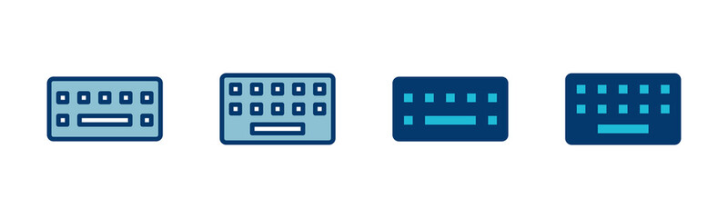 Fototapete - Keyboard icon vector isolated on white background. keyboard vector symbol