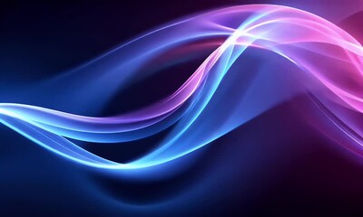 Fototapete - Abstract purple and blue background with smooth lines, vector illustration, close-up, light and shadow effects, bright colors, high saturation, wide-angle lens, blurred effect, dynamic flow,