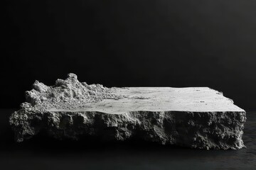 Poster - transformation of concrete into a soft surface showcasing texture and detail in a minimalist setting