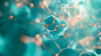 Poster - Detailed illustration of neural network connections.