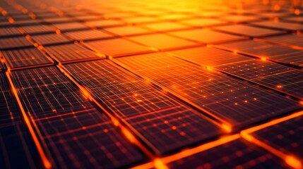 Poster - Abstract design of interconnected, glowing rectangles.