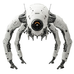 Poster - Innovative robot like creature with large head and legs showcased in a modern setting, robot like creature with a large head and large legs, Transparent background