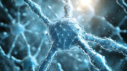 Poster - Detailed illustration of interconnected neurons.