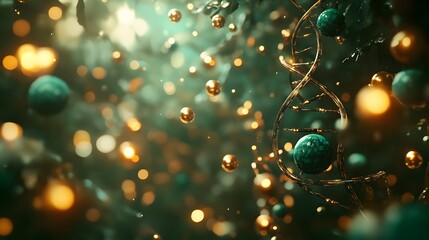 Poster - Dynamic representation of dna structure within a particle field.