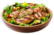 © Scenic Vault  - Grilled chicken salad healthy food fresh vegetables delicious meal lunch dinner diet recipe isolated on transparent background