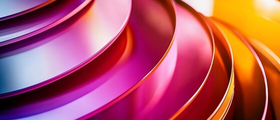 Fototapete - Abstract vibrant gradient layers create a mesmerizing and dynamic backdrop
