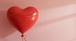 © Tyler - Red Heart Balloon on Pink Background