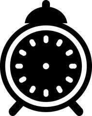 Poster - Rounded Filled Alarm Clock Icon