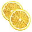© Ifti Digital - Fresh and juicy sliced ripe lemon fruit showing vibrant yellow color and succulent texture, ripe lemon fruit half and slices isolated, Fresh and Juicy Lemon White background