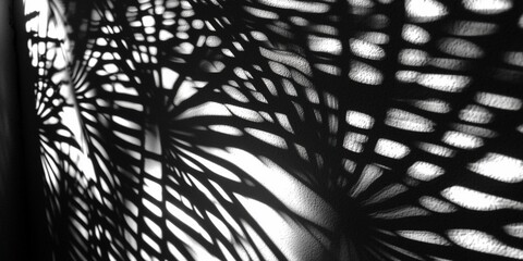 Aufkleber - Abstract interplay of light and shadow creating organic patterns on textured surface