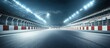 © brayen - Illuminated racetrack panorama showcasing high-speed circuit and grandstand
