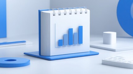 Poster - Desk with calendar and pen indicating ai-guided dynamic tax code simplification and financial planning concepts